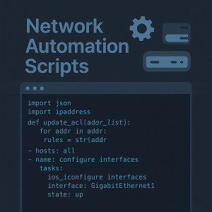 Network Automation Scripts Collection (Ansible & Python)