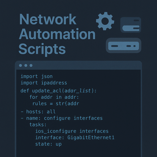 Network Automation Scripts Collection (Ansible & Python)